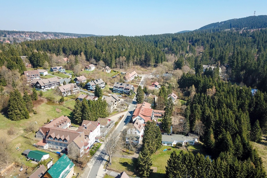 Luftaufnahme Ferienhaus Monarda Hahnenklee Luftaufnahme Ferienhaus Monarda Hahnenklee