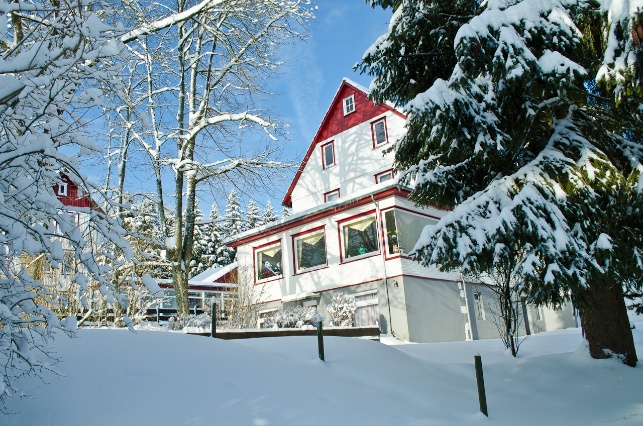 Ferienhaus Monarda im Winter